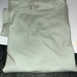 Eileen Fisher Cotton Stretch Jersey Scoop Neck, Mist Green, Medium, NWT